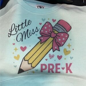 & Other Stories Light Blue Little Miss Pre-K Sweatshirt